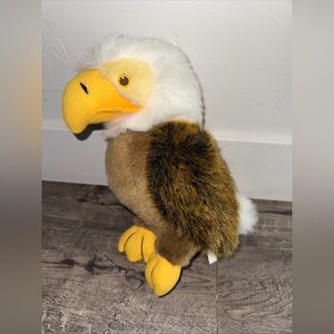 Vintage Bald Eagle Bird Plush Stuffed Animal Toy 1994 Realistic 10”